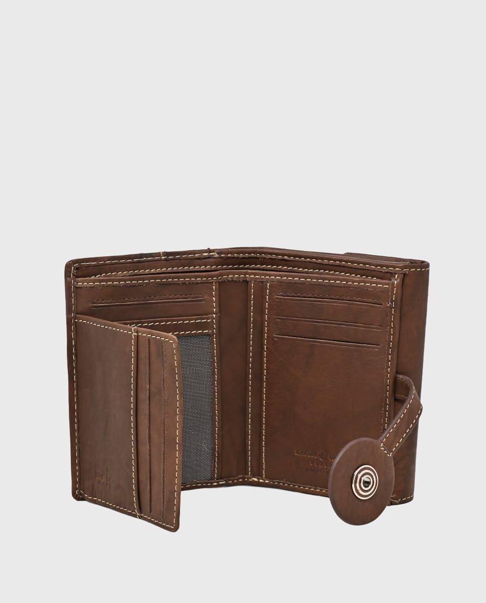 BILLETERO PIEL VACUNO CELESTE - Imagen 2